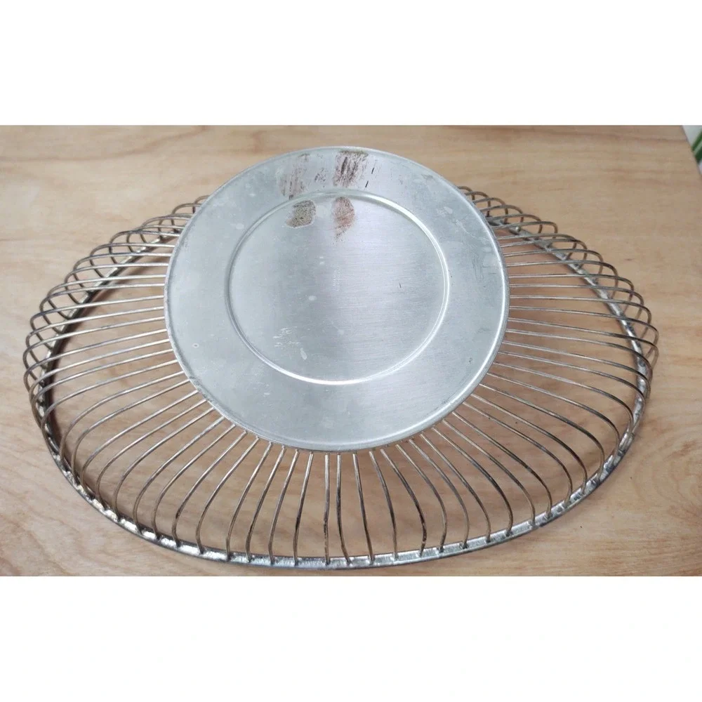 Vintage Silver Plate Oval Wire Bread Fruit Food Basket 12